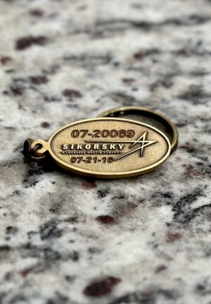 Sikorsky Keychain Engraving