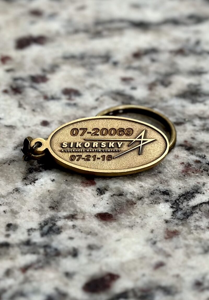 Sikorsky Keychain Engraving